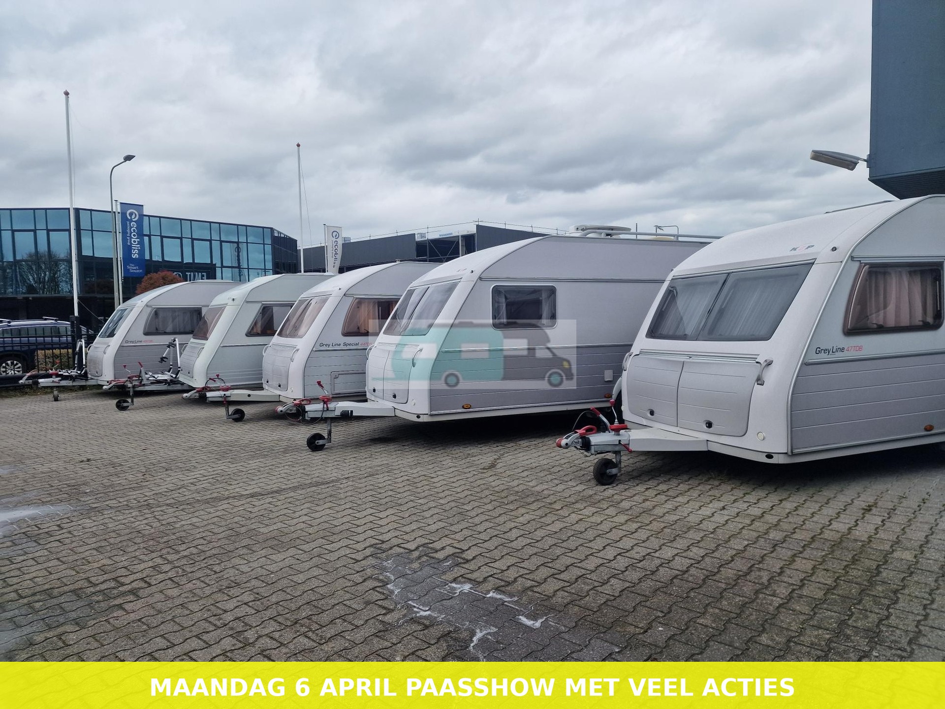 Groot aanbod in Kip caravans Paasmaandag open