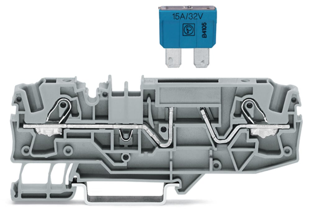 Twee-draads zekeringsklem 6 mm² voor platte autozekering