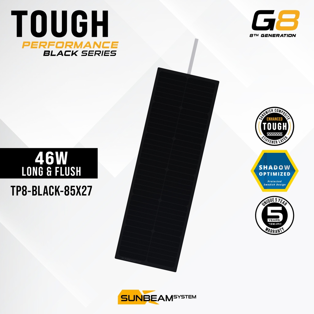[SB-TP8-BLACK-85x27] Tough G8 Performance 46W Long Black