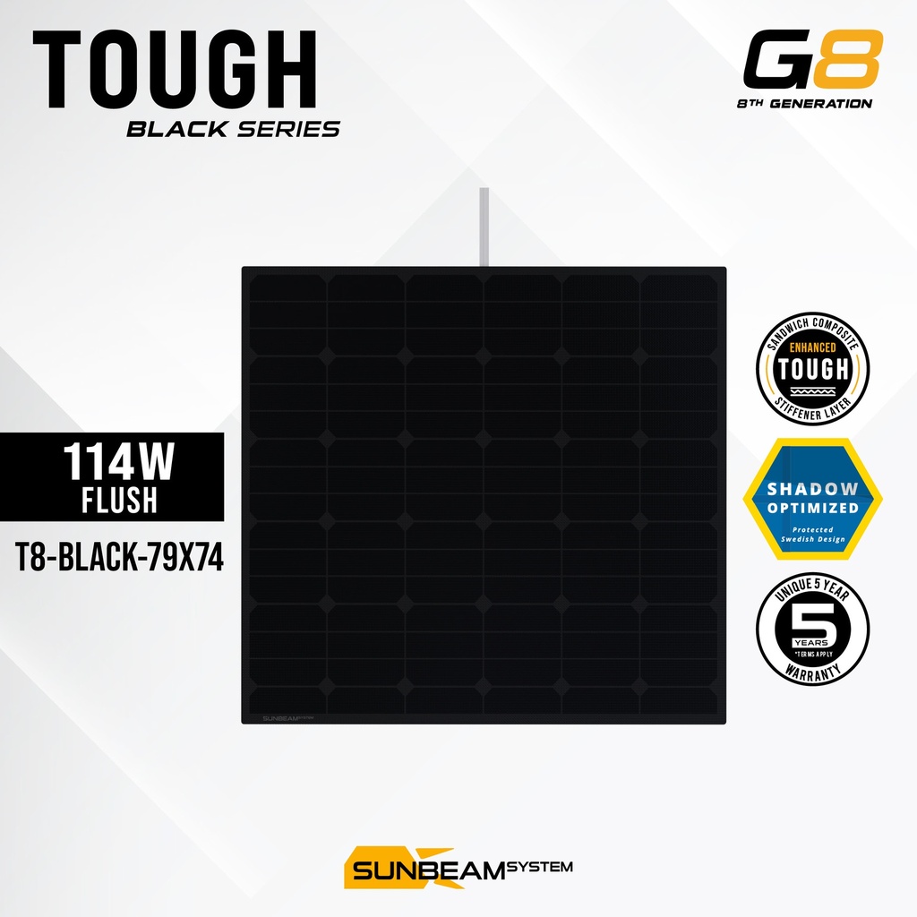 [SB-T8-BLACK-79x74] Tough G8 114W Black