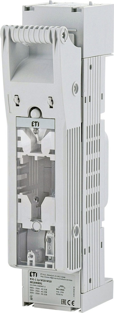 Meszekeringhouder KVL-1 1p M10-M10 NH1