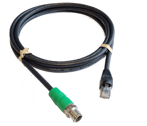 Ethernet kabel - groen M12 - RJ45