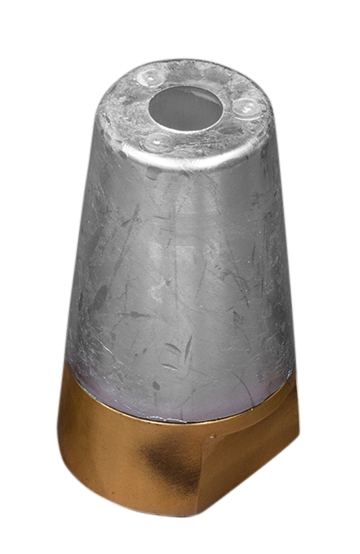 [TA00412AL] Radice propellermoer met conische aluminium anode