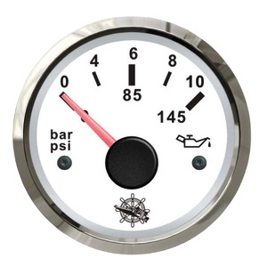 Osculati oil pressure indicator 0/10 bar white/glossy